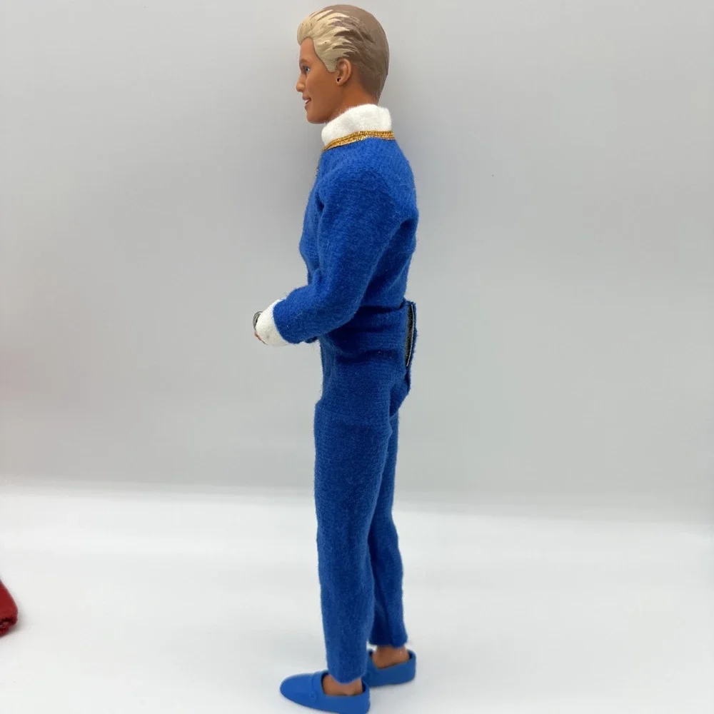 Vintage 1992 Mattel Earring Magic Ken Doll Blue Outfit Red Jacket Black Pants